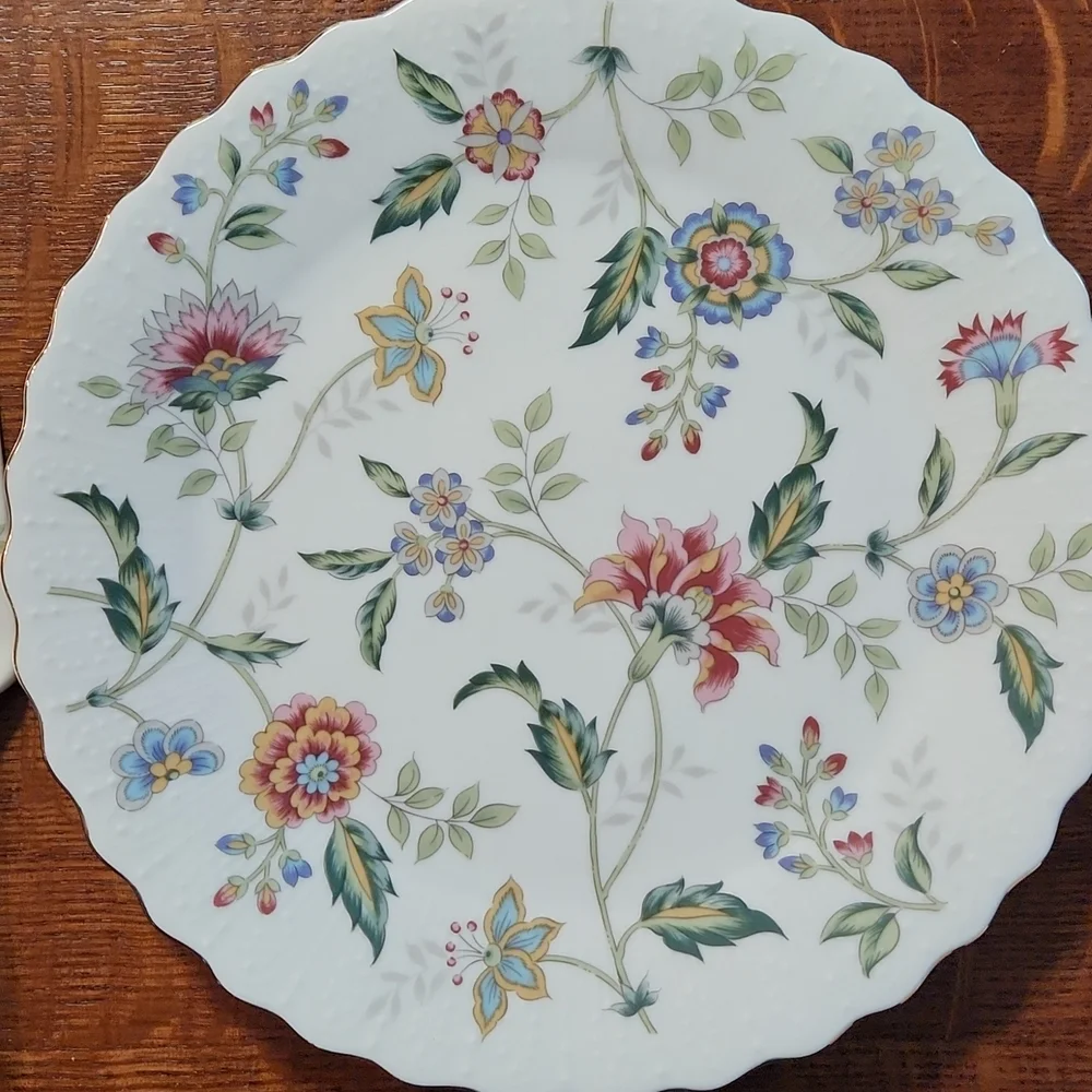 Floral plate and server - Picture 2 of 6